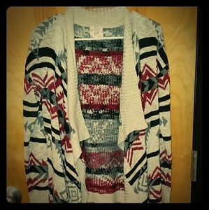 Tribal print cardigan